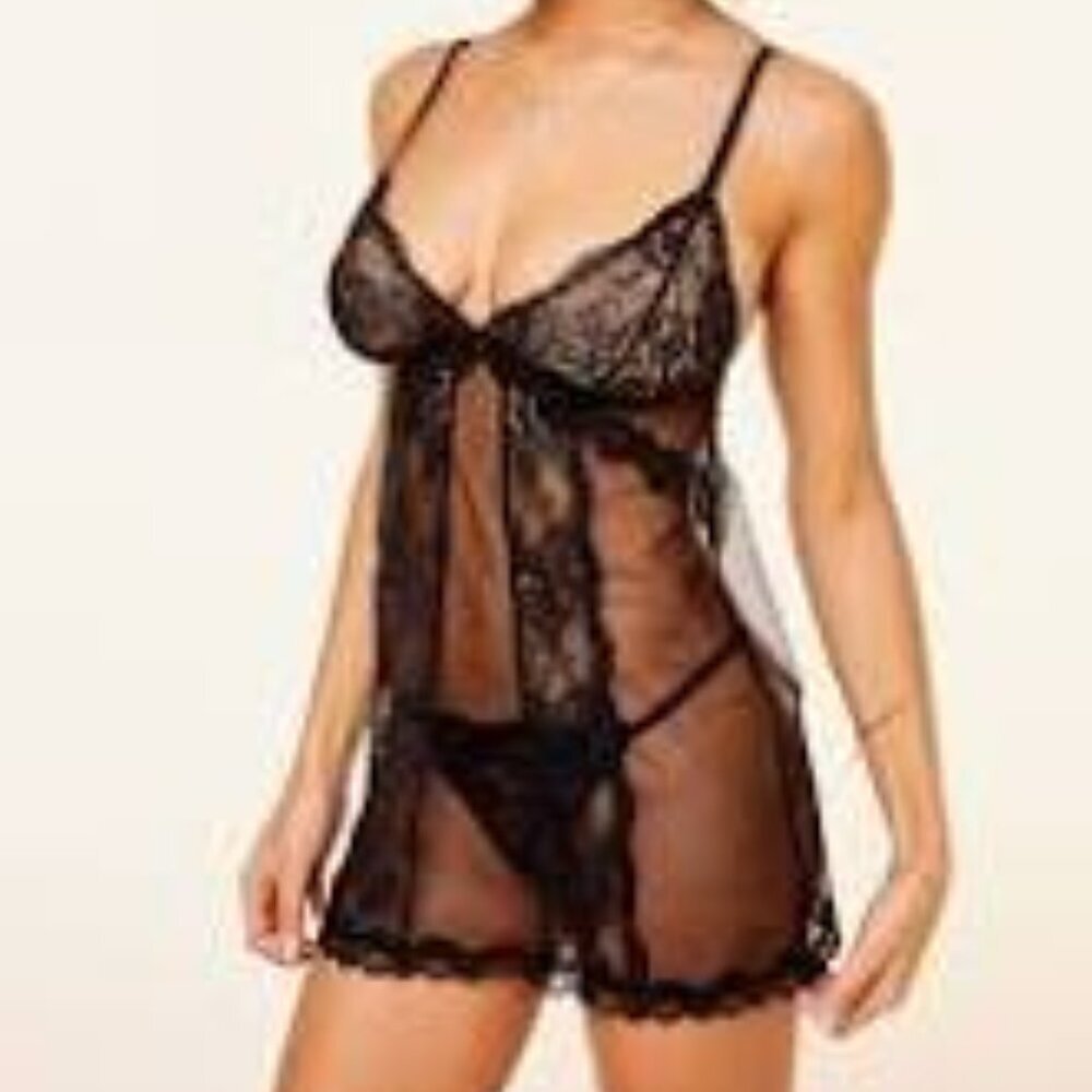 NWT ADORE ME Babydoll w/ G- String " Dixi" Set